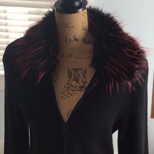 Cute and original designer zip up sweater jacket